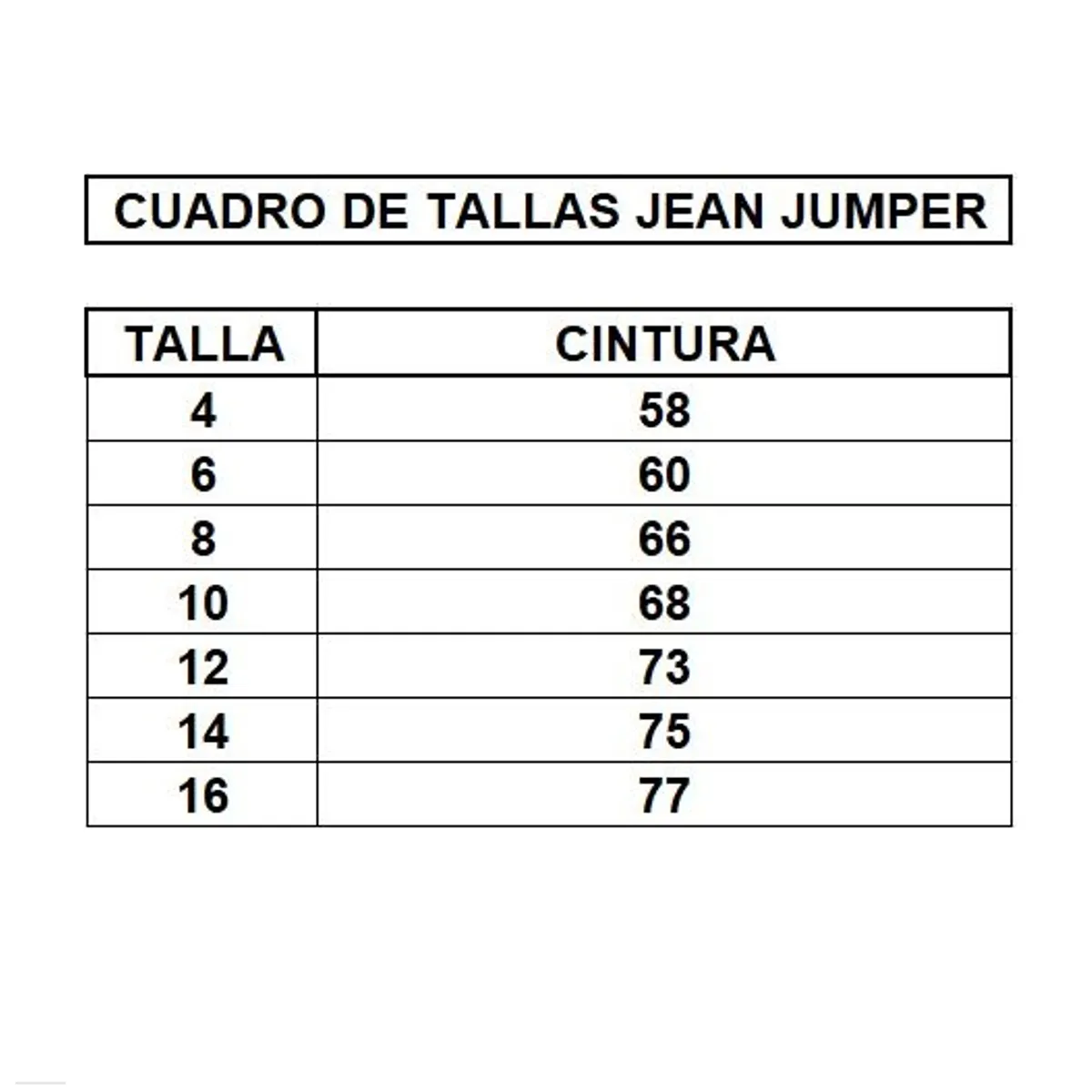 GENERICO - Jumper Jean de niña