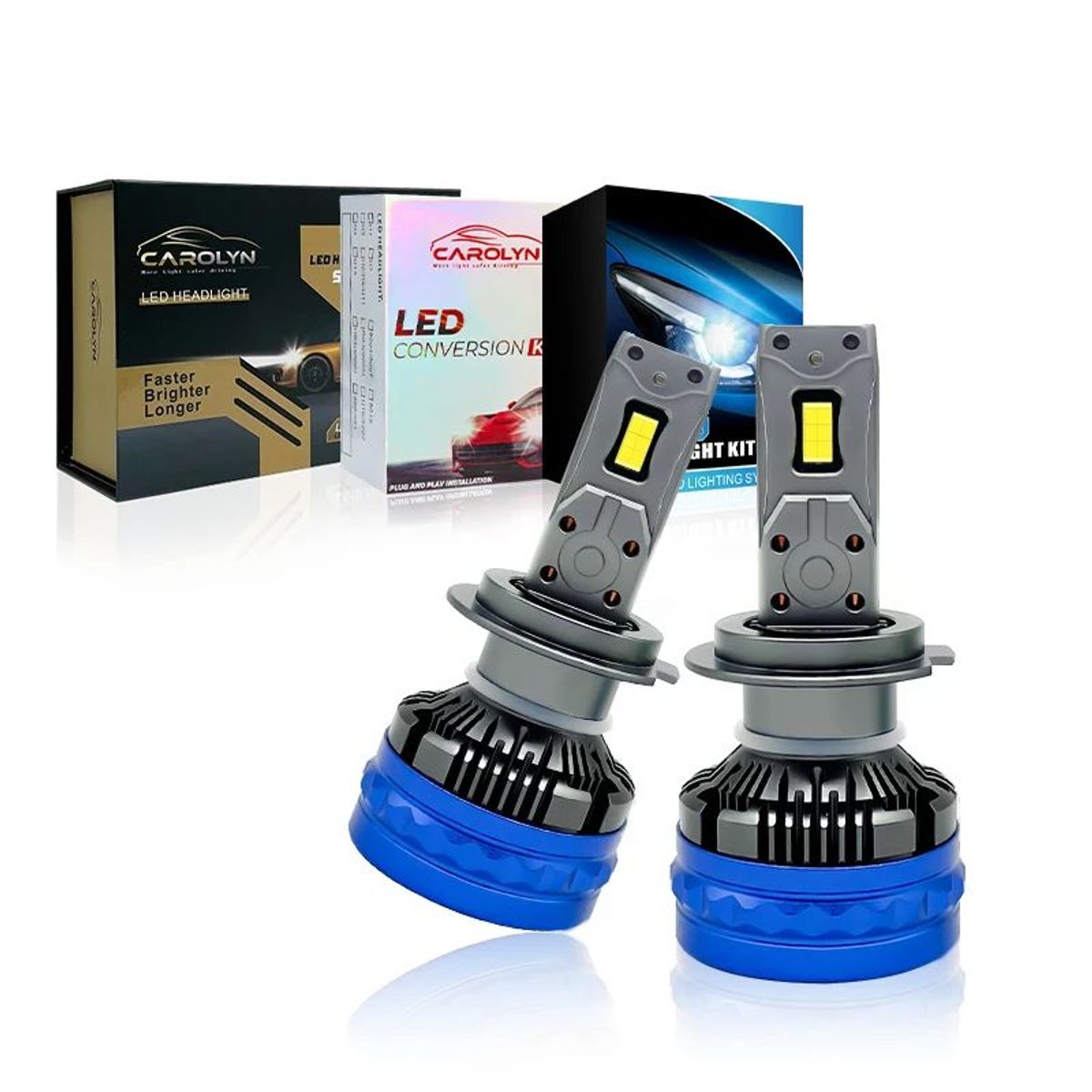 GENERICO - Kit Focos Led Carolyn L100 Original h1 40000lm