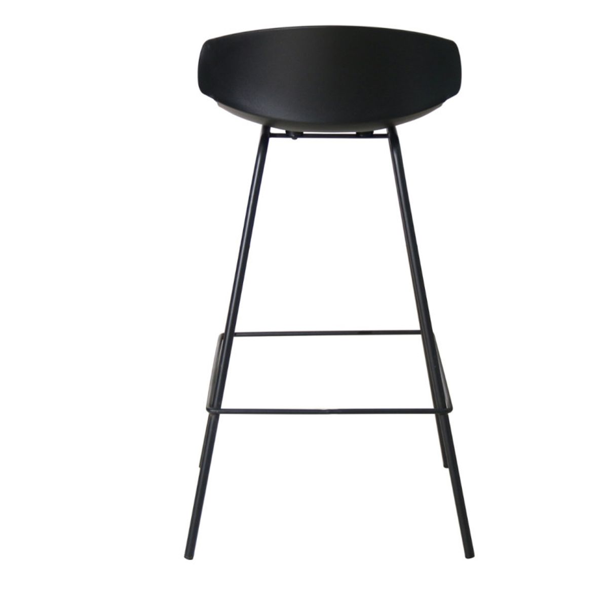 DECORPLAS - Banco de Bar Alto Venecia Fijo Color Negro Decorplas