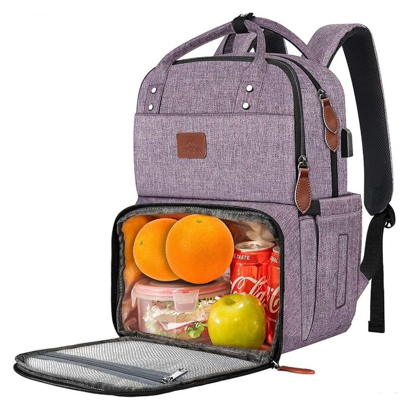 MATEIN - Mochila Portalaptop Mujer MATEIN 1162 Con Bolsillo Térmico (Lonchera)