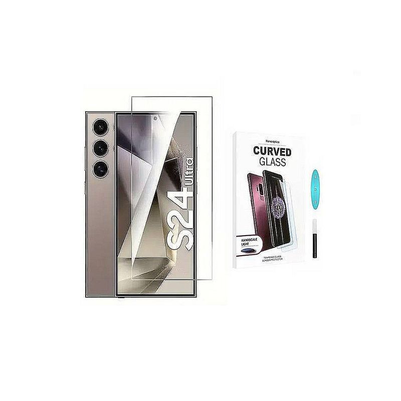 GENERICO - VIDRIO TEMPLADO UV SAMSUNG S24 ULTRA VIDRIO PROTECTOR CURVO TRANSPAREN