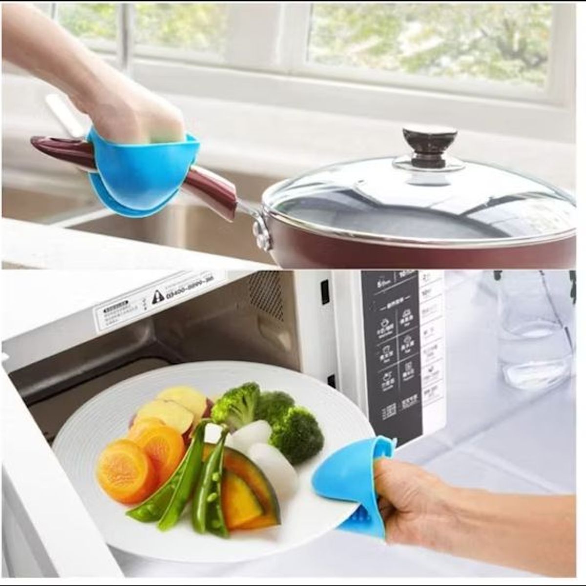 GENERICO - MANOPLA  AGARRADERA DE COCINA OLLA CALIENTE DE SILICONA