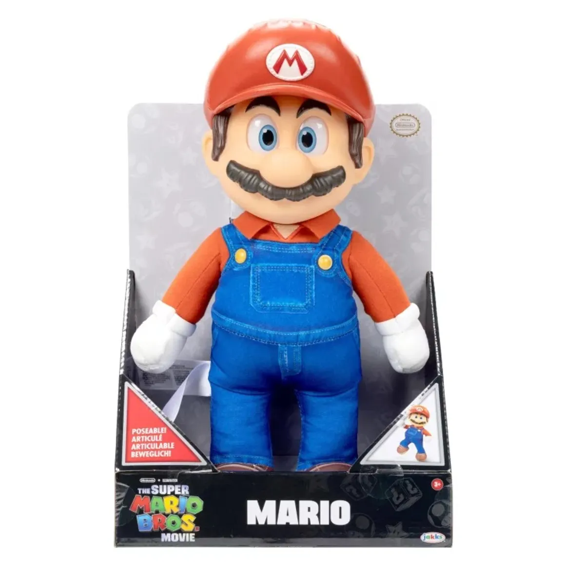 JAKKS PACIFIC - SUPER MARIO MOVIE ROTO PLUSH MARIO 41764