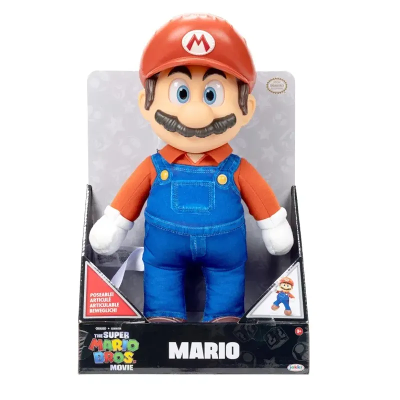 JAKKS PACIFIC - SUPER MARIO MOVIE ROTO PLUSH MARIO 41764