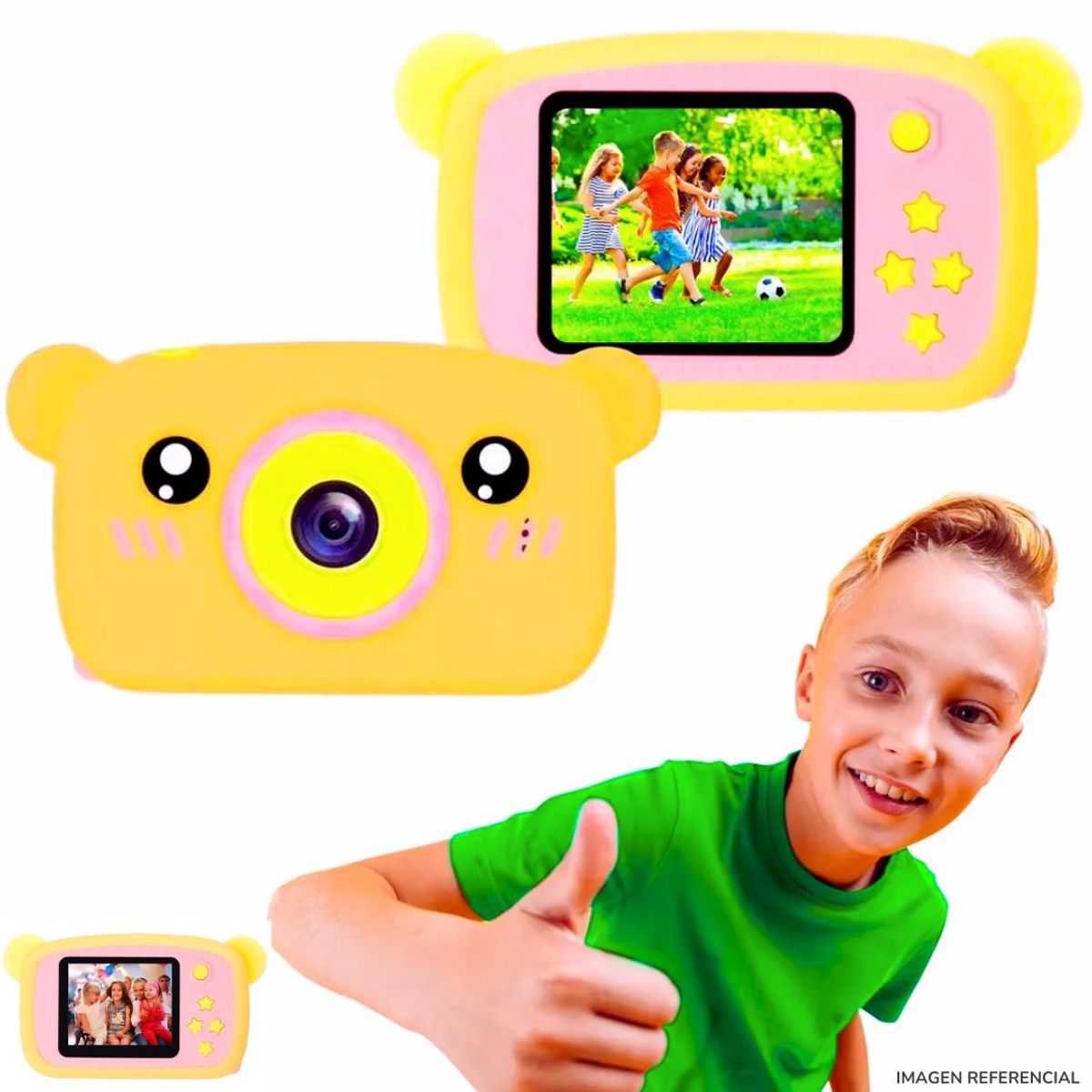 INSPIRA MARKET - Cámara Digital Juguete para Niños 8 MP Hasta 32 GB Memoria