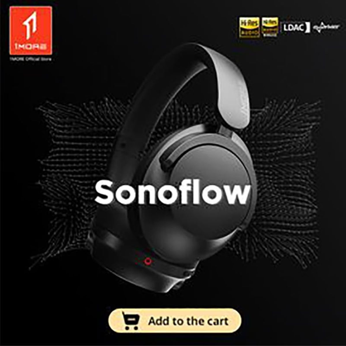 1MORE - Auriculares inalámbricos Bluetooth 1MORE Sonoflow - Negro