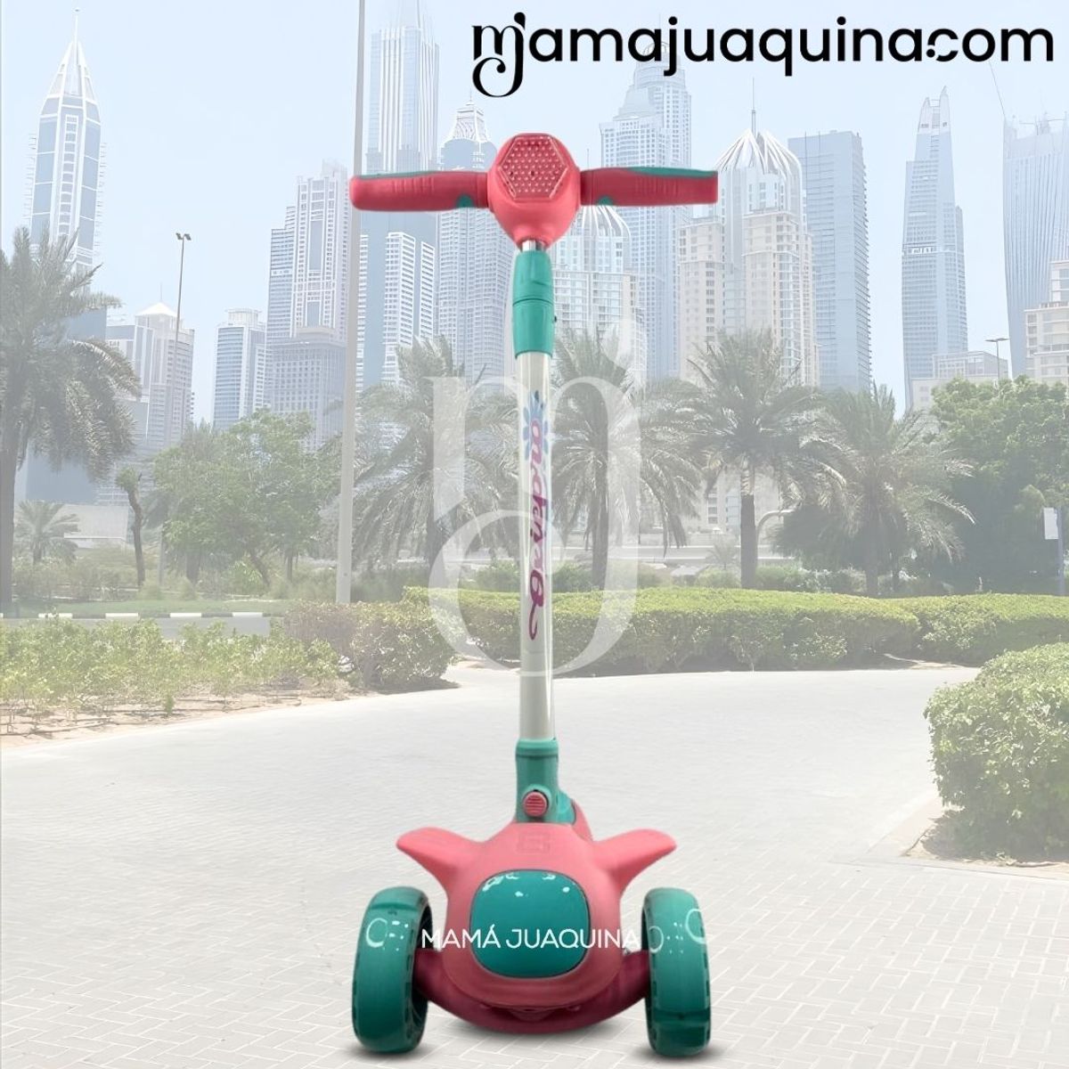 GENERICO - Scooter con Luces «AXE PRO» Esmeralda