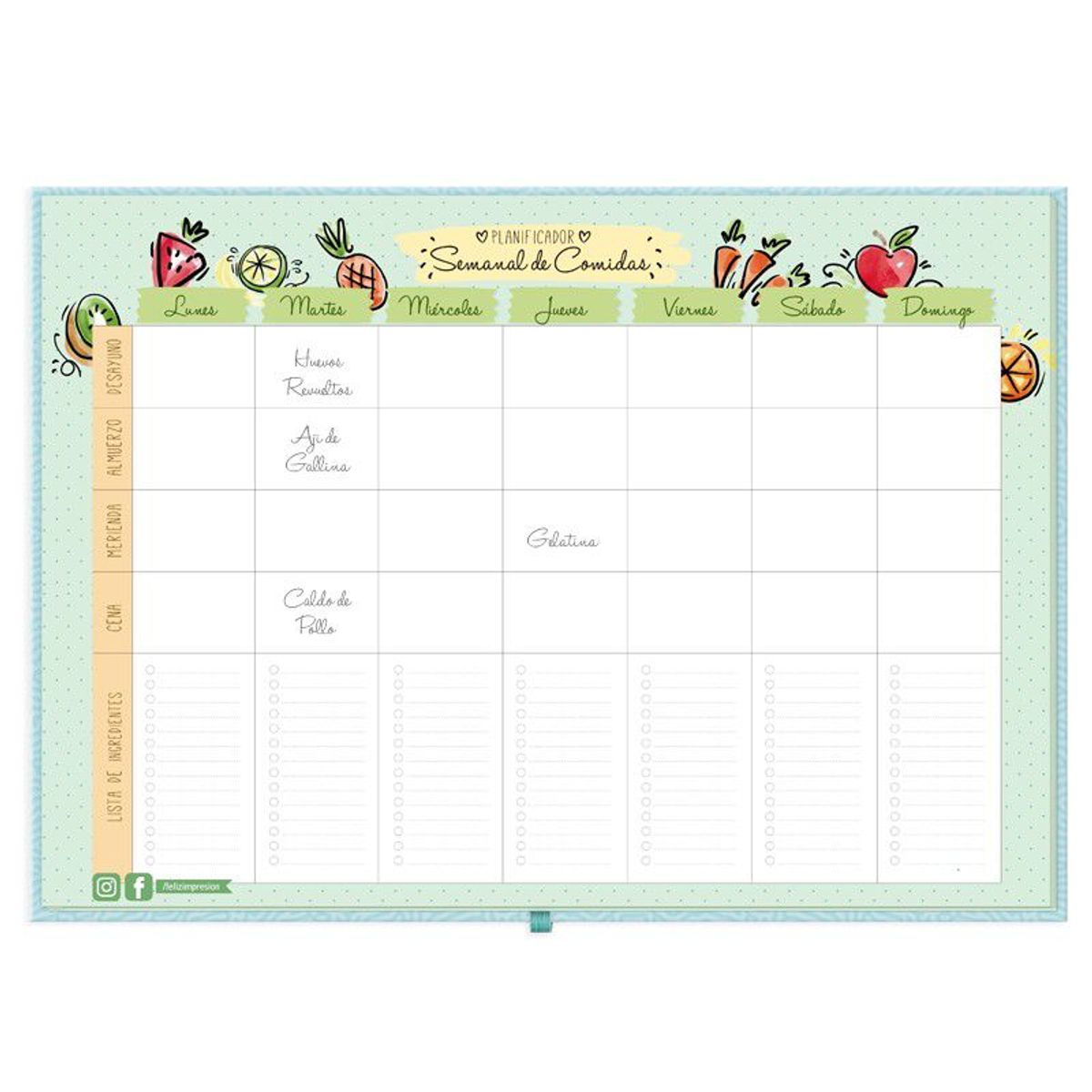 GENERICO - Planificador Menú Semanal