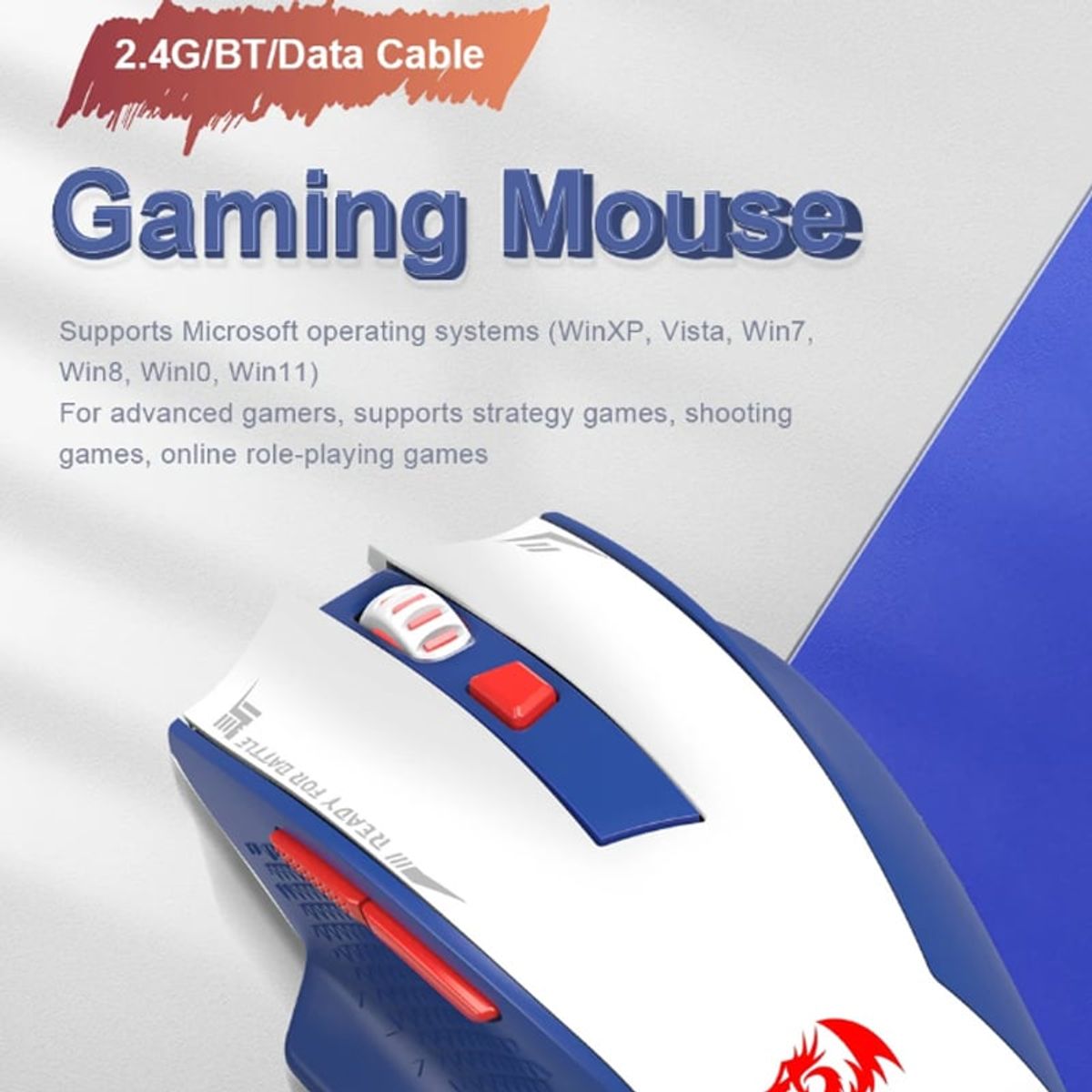 REDRAGON - Redragon Ratón Inalámbricos G62 26000DPI Gaming inalámbrico