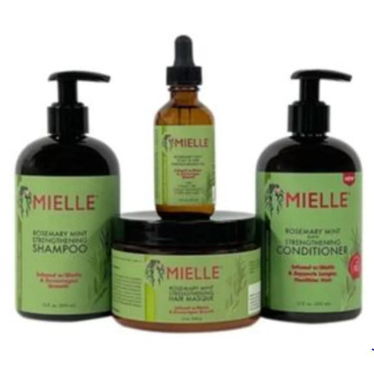 MIELLE - Kit Rosemary Mint Strengthening - 4un Mielle