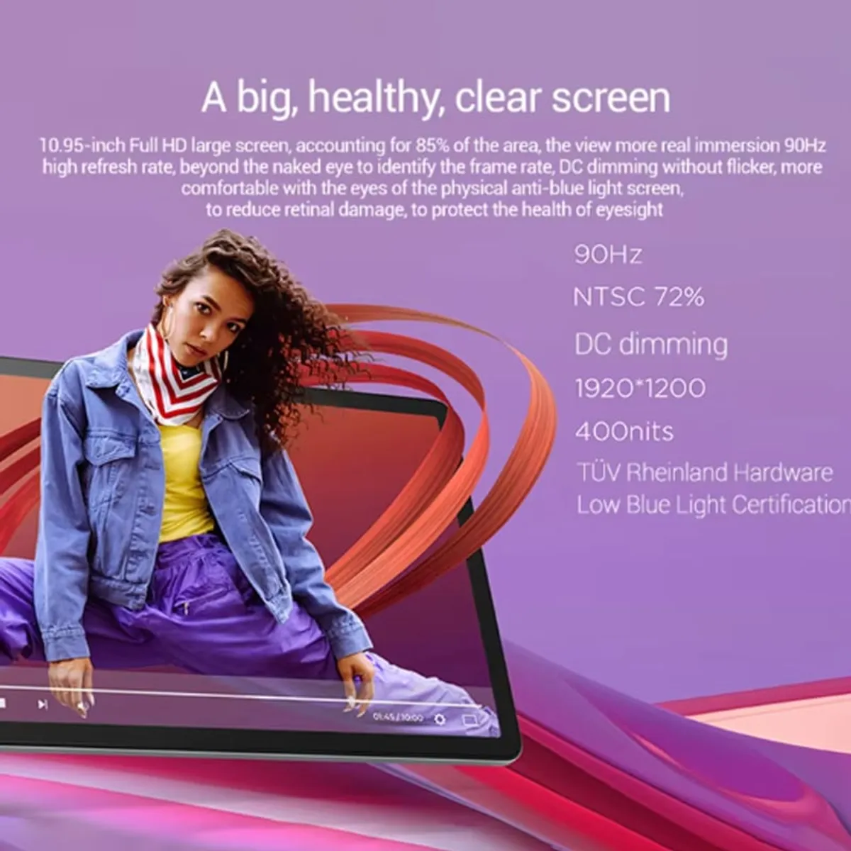 LENOVO - Tablet Lenovo M11 K10 Pro 8GB+128GB WiFi Y Estuche