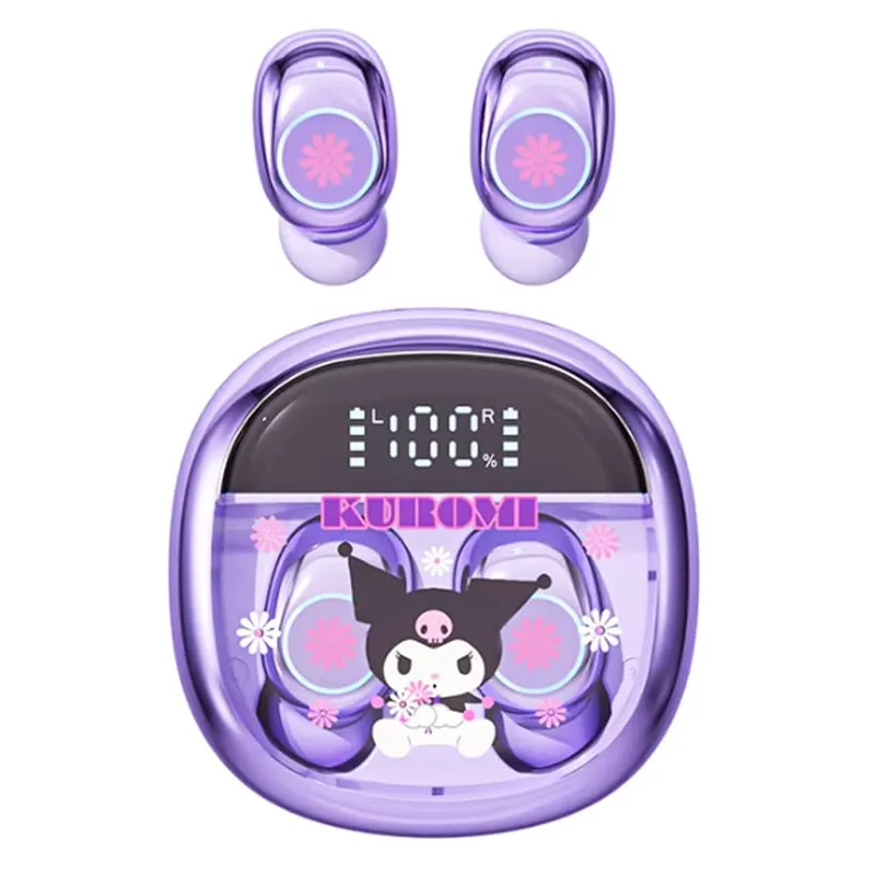 OVOTOUMI - Audífonos Kuromi De Tws Auriculares Bluetooth 54 Morado