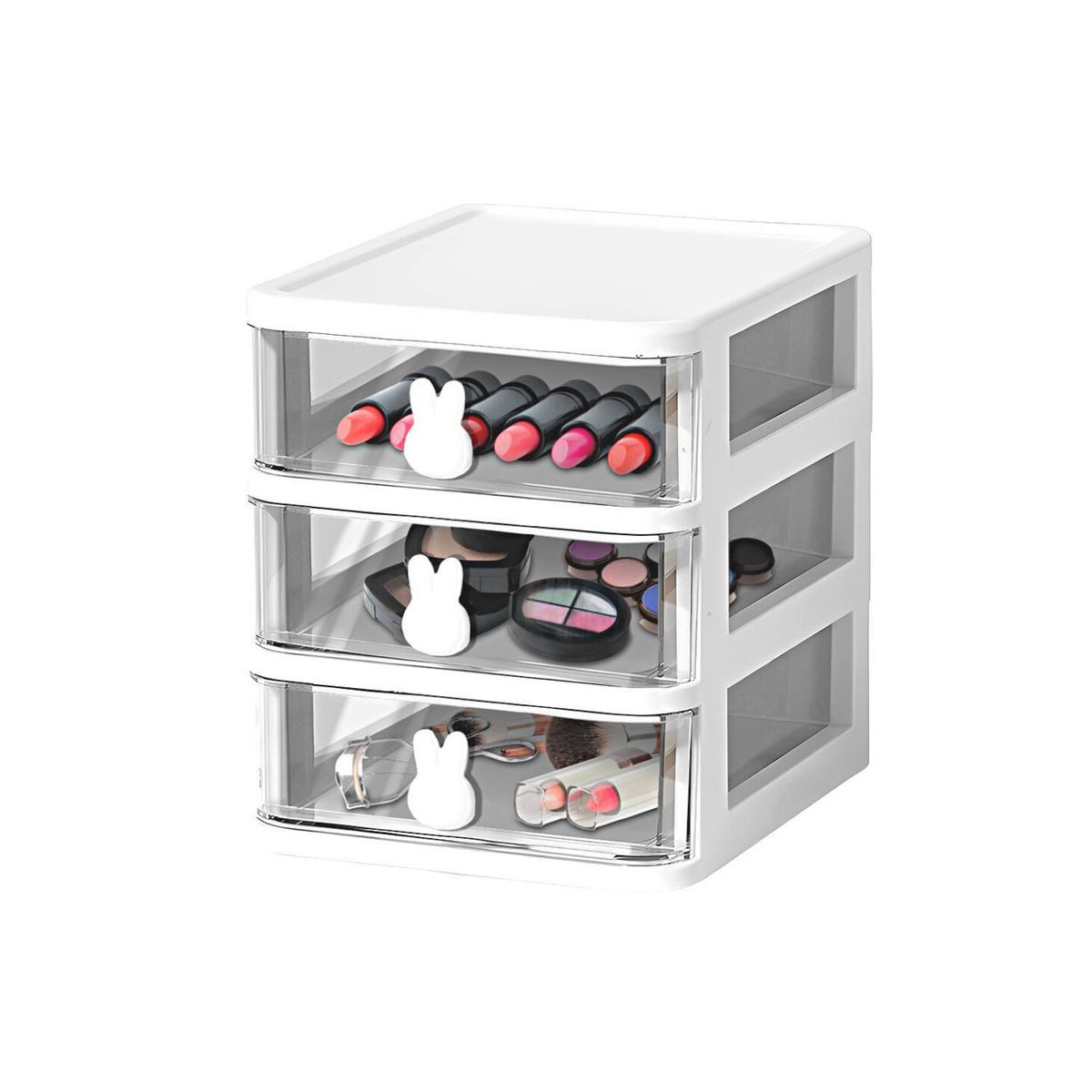 GENERICO - Organizador Kawaii para Oficina 3 Cajones Conejito