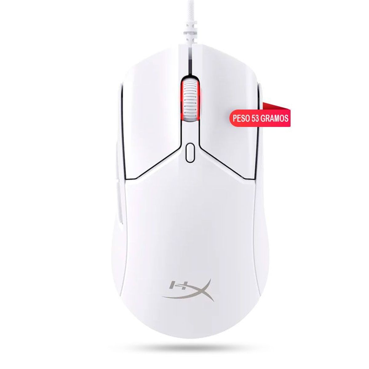 HYPERX - mouse gamer HyperX Pulsefire Haste 2 blanco