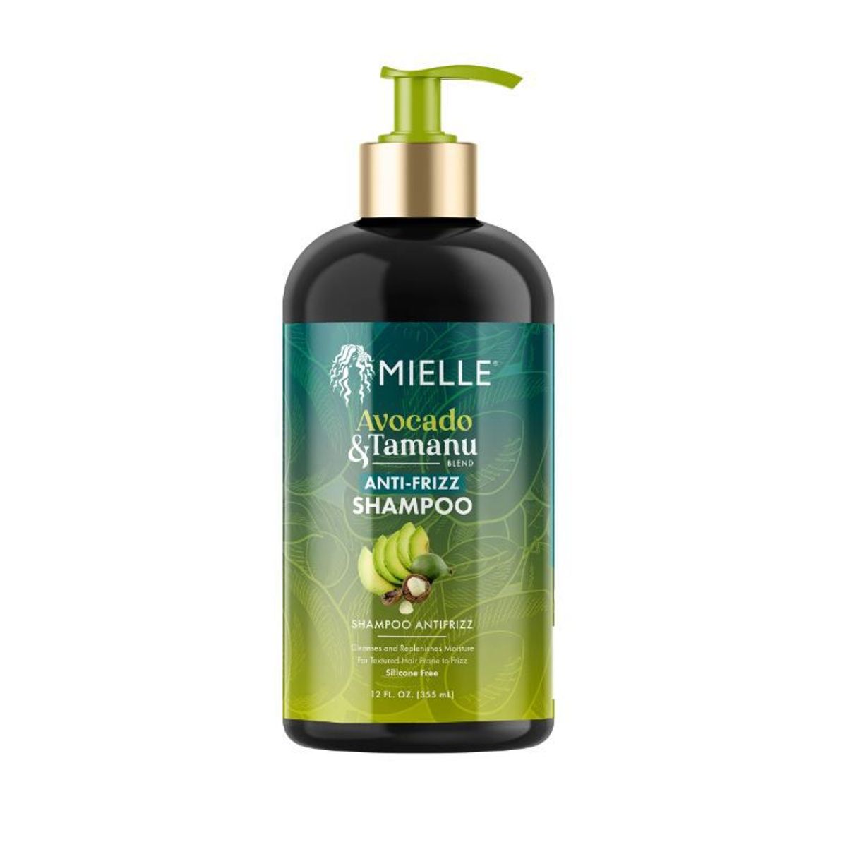 MIELLE - Shampoo Antiencrespamiento de Aguacate y Tamanu 355ml Mielle