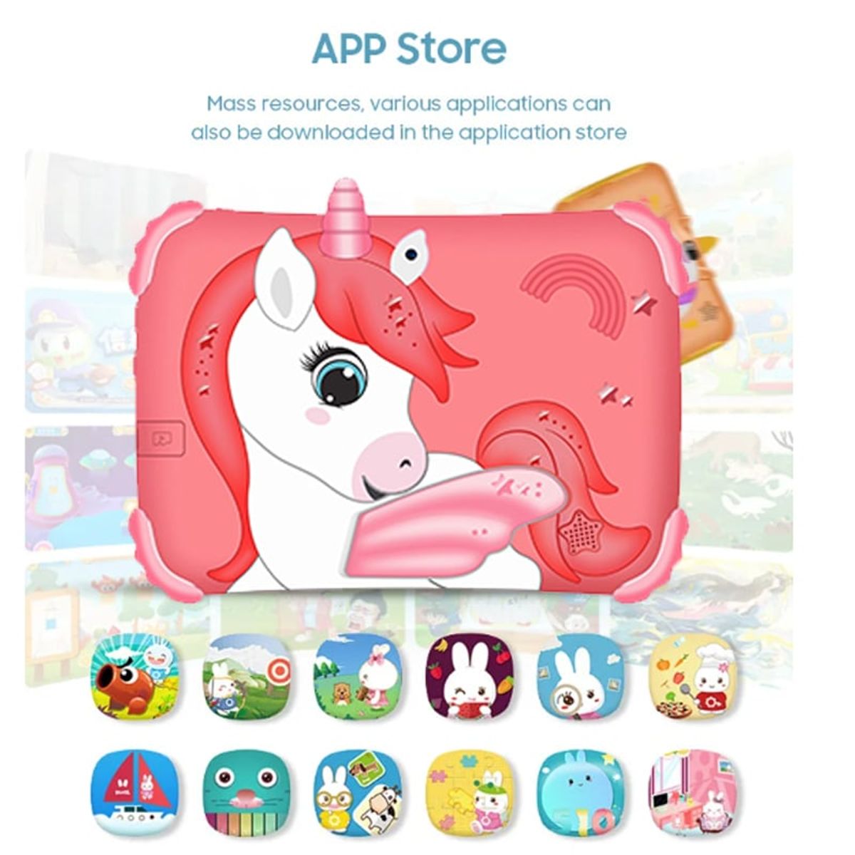 TOUMI - Toumi Tablet Pegasus Para Niños 7 Pulgadas 6g+128g tableta Android 12