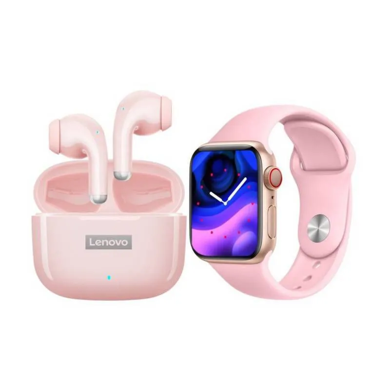 LENOVO - Audífonos Bluetooth Lenovo LP40 PRO y Smartwatch T900 Pro Max