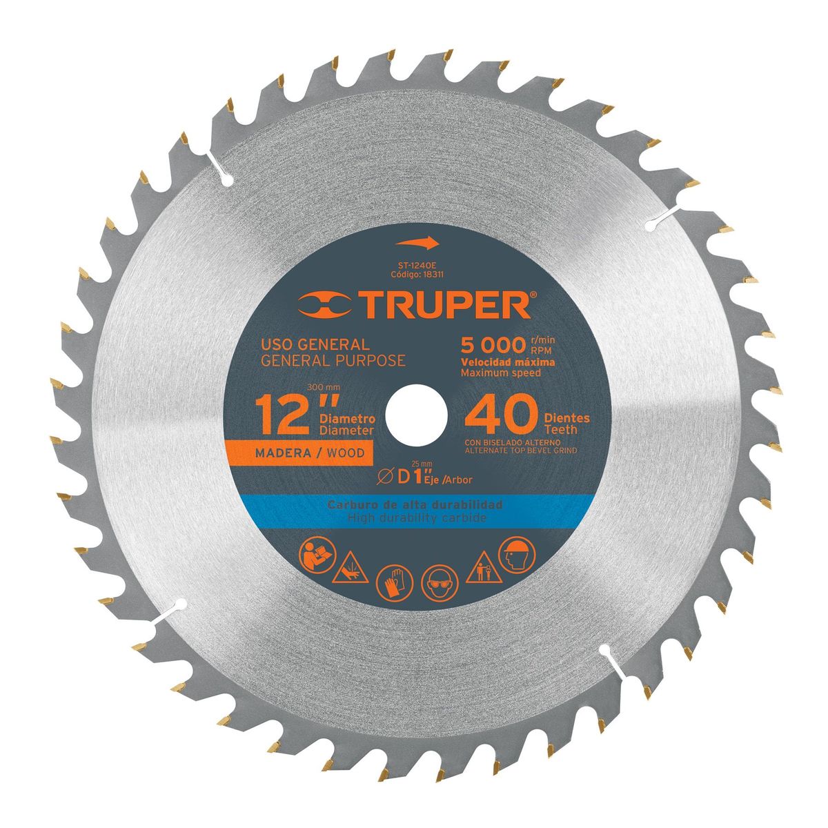 TRUPER - Disco para sierra ingleteadora 12" 40 dientes Truper