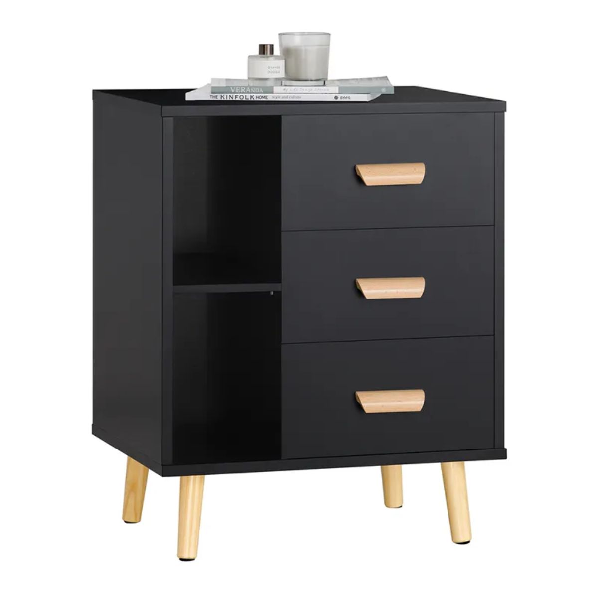 GENERICO - Velador Vintage SoBuy Negro - Petrox Home