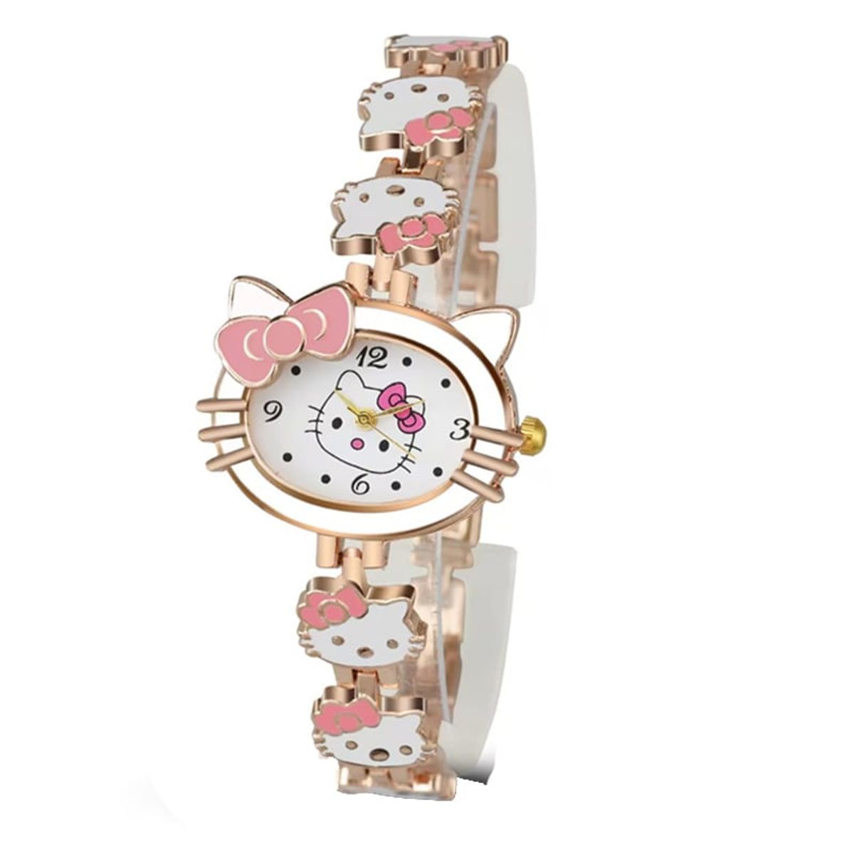 OVOTOUMI - Reloj Hallokitty Correa Magnética Piedras