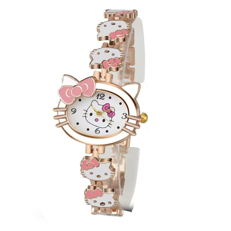 OVOTOUMI - Reloj Hallokitty Correa Magnética Piedras