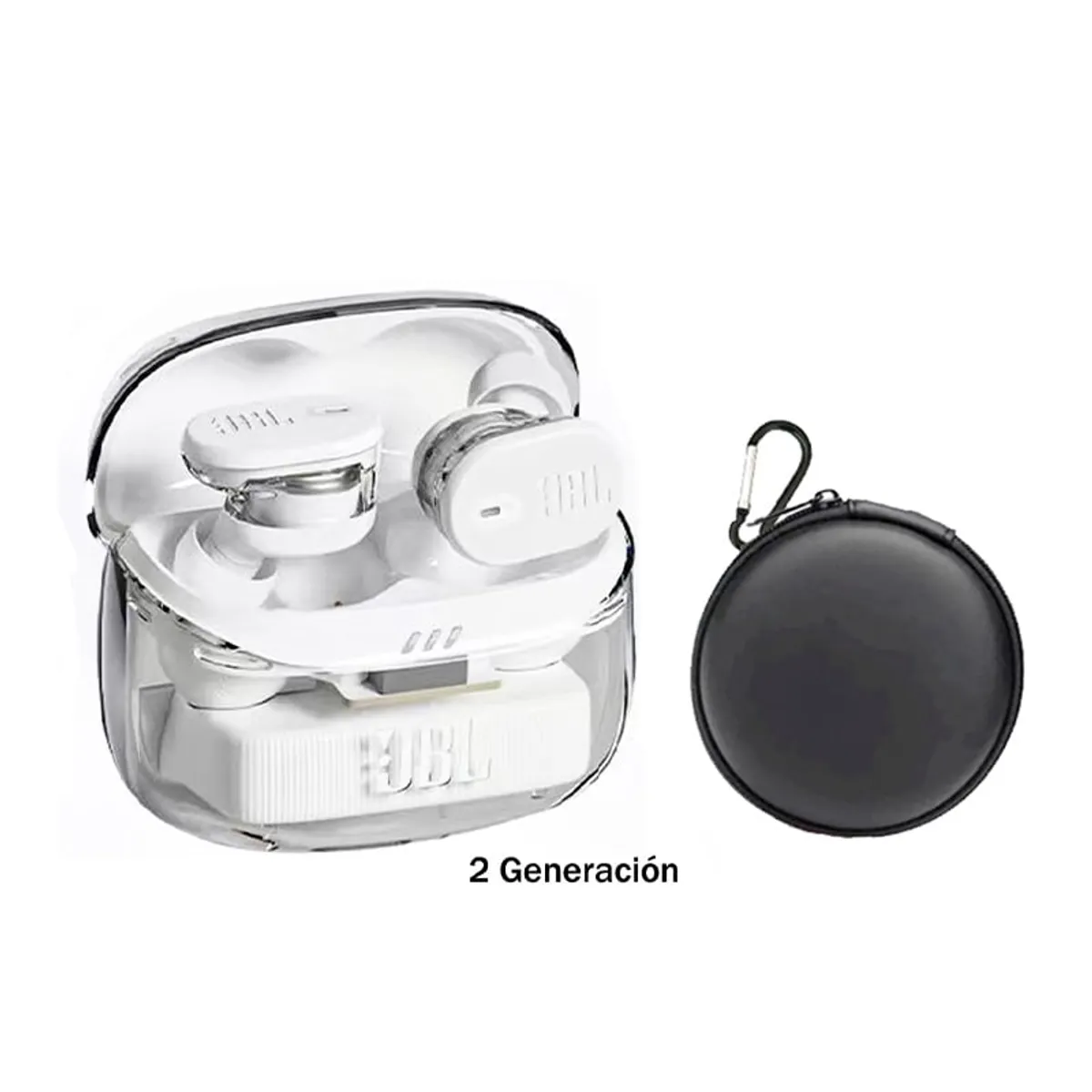 JBL - JBL Tune Buds 2 Auriculares inalámbricos sonido Pure-Blanco y Estuche