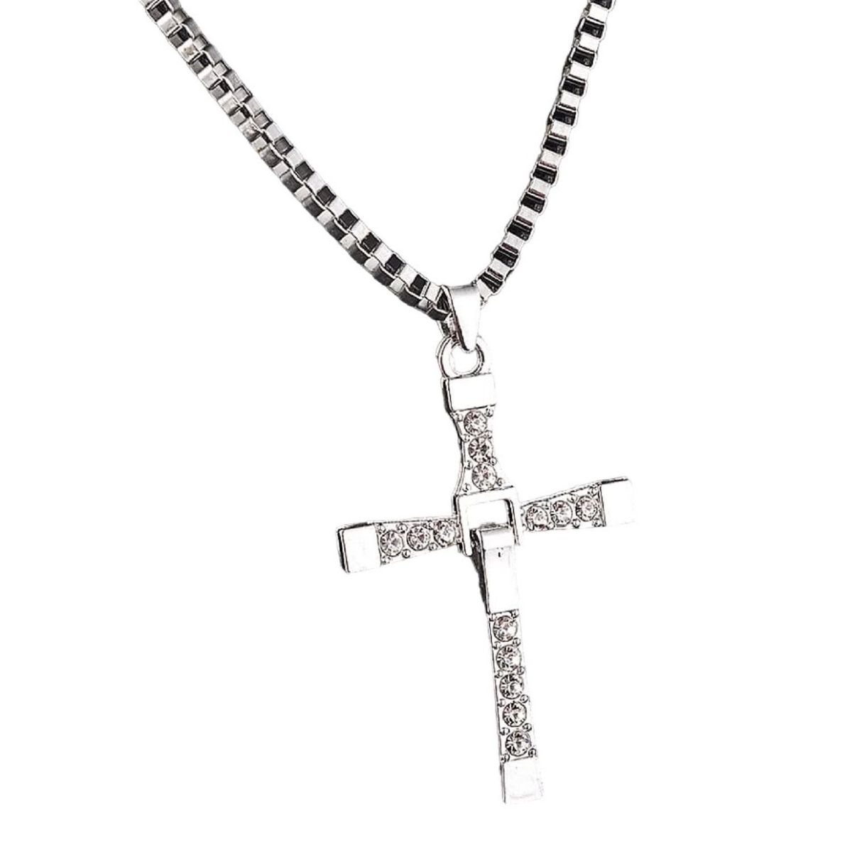 GENERICO - Collar Rápidos y Furiosos Cruz Regalo Joya Bisuteria  Genieka