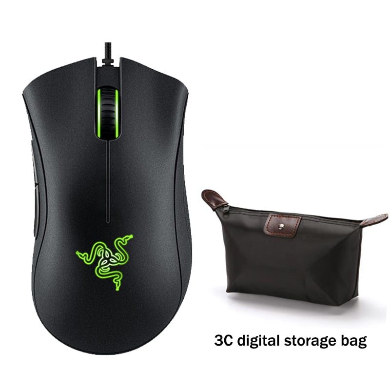RAZER - Mouse Razer DeathAdder Essential Gamer 6400DPI Negro y Estuche