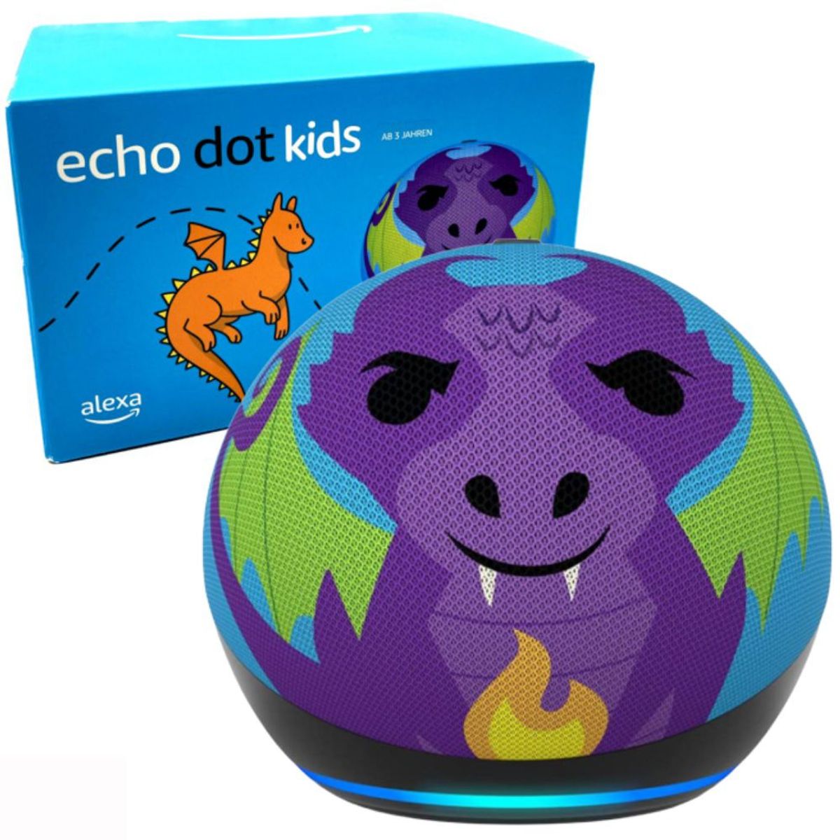AMAZON - Echo Dot Kids 5th Gen con Alexa - Dragon - Parlante Inteligente