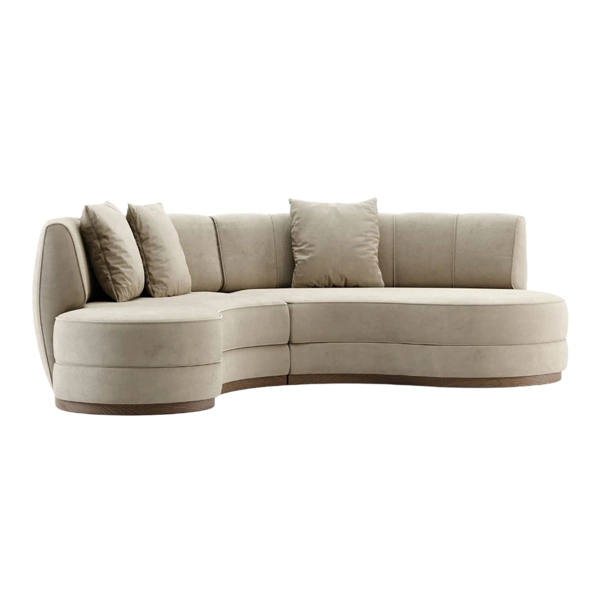 SHEGOSE - SG SOFA 4 CUERPOS SEMILUNA MERE