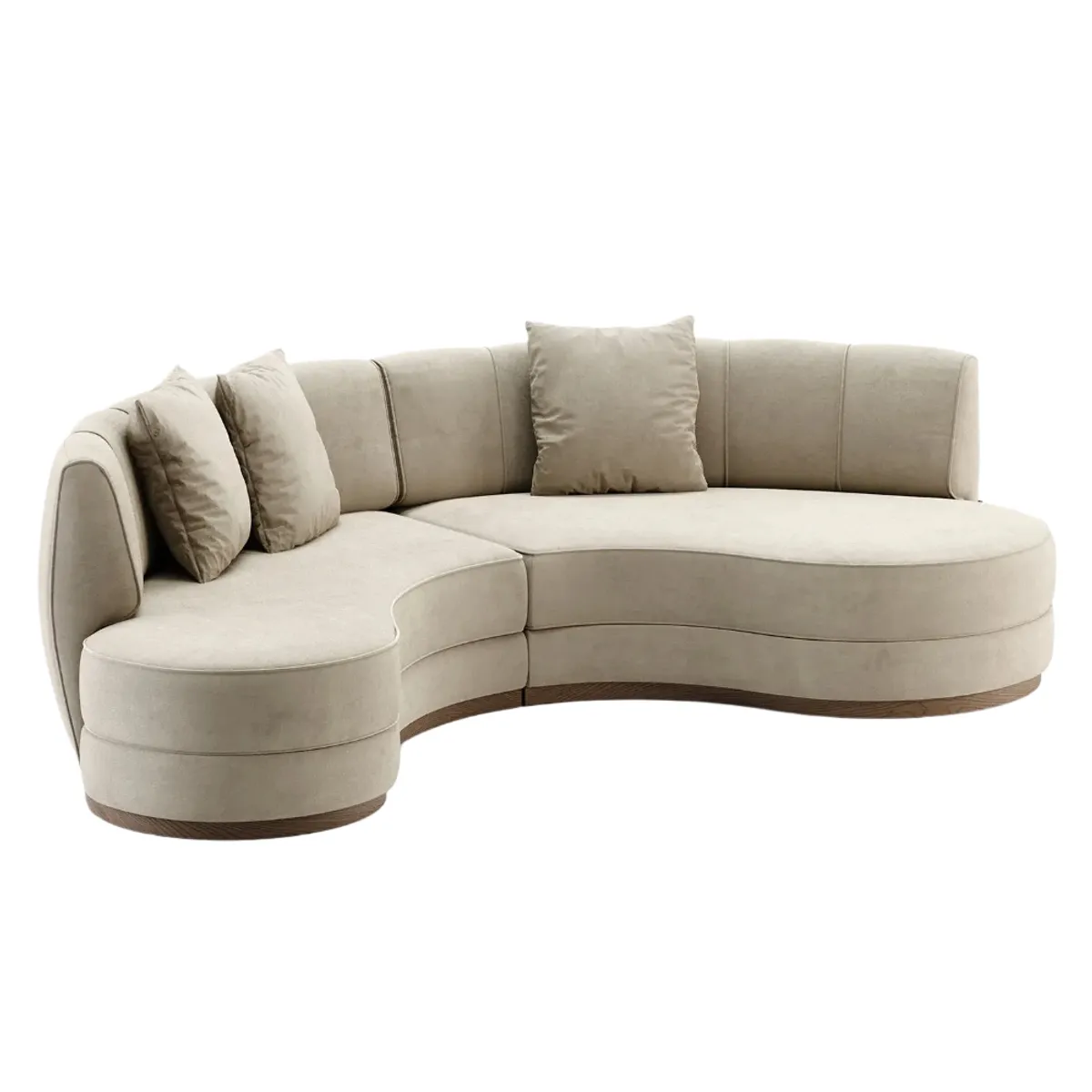 SHEGOSE - SG SOFA 4 CUERPOS SEMILUNA MERE