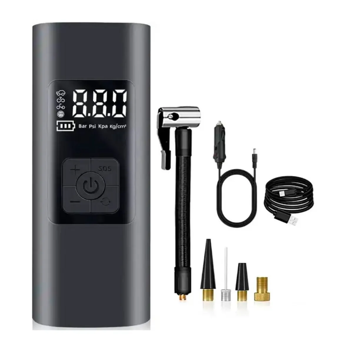 SEISA - Inflador de Llanta Multifuncional Compresor de Aire AF-C04