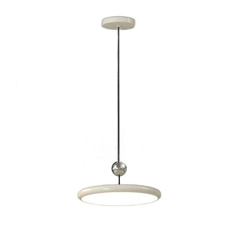 MMDH - Platillo Volador Moderno Lámpara Colgante Comedor-LED PEA281-Blanco