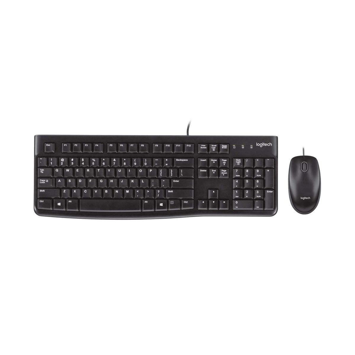 LOGITECH - Teclado Logitech + Mouse Mk120 Usb Sp Black