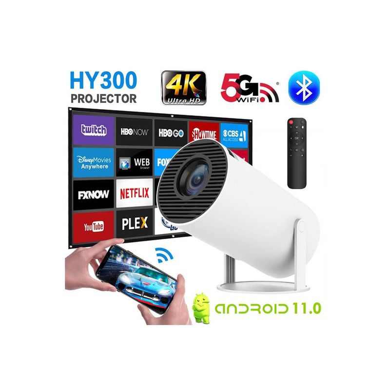 OEM - Proyector Oem Hy300 Smart 4K Android 11 Wifi