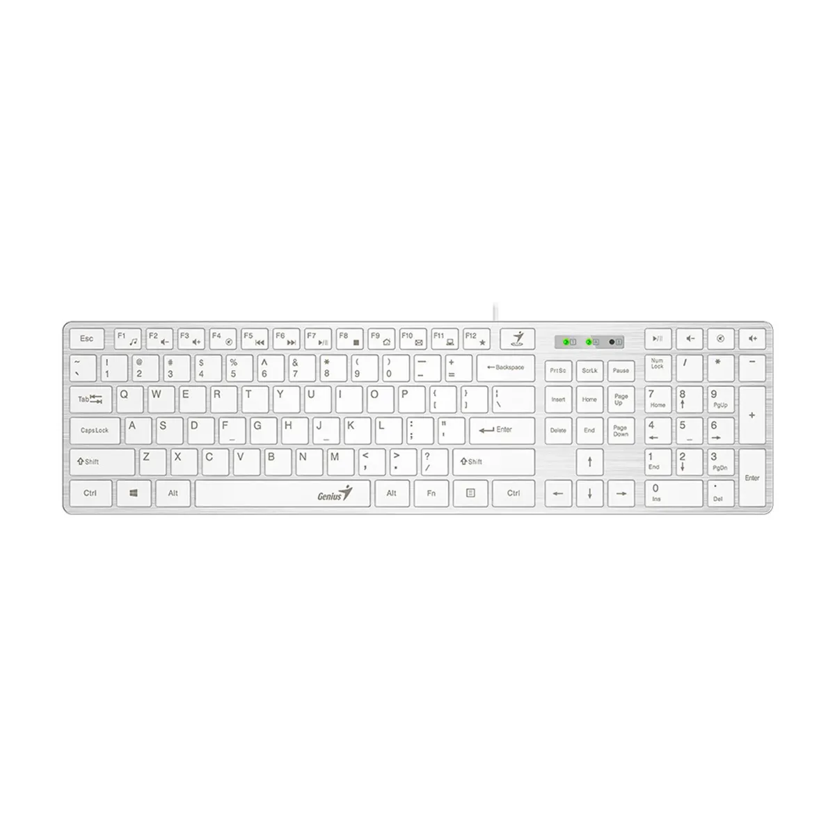 GENIUS - Teclado Genius Smarts Slimstar 126 Usb Multimedia Sp Black