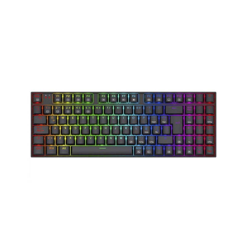 REDRAGON - Teclado Redragon Ziggs K669 Rgb Sp Spanish Red