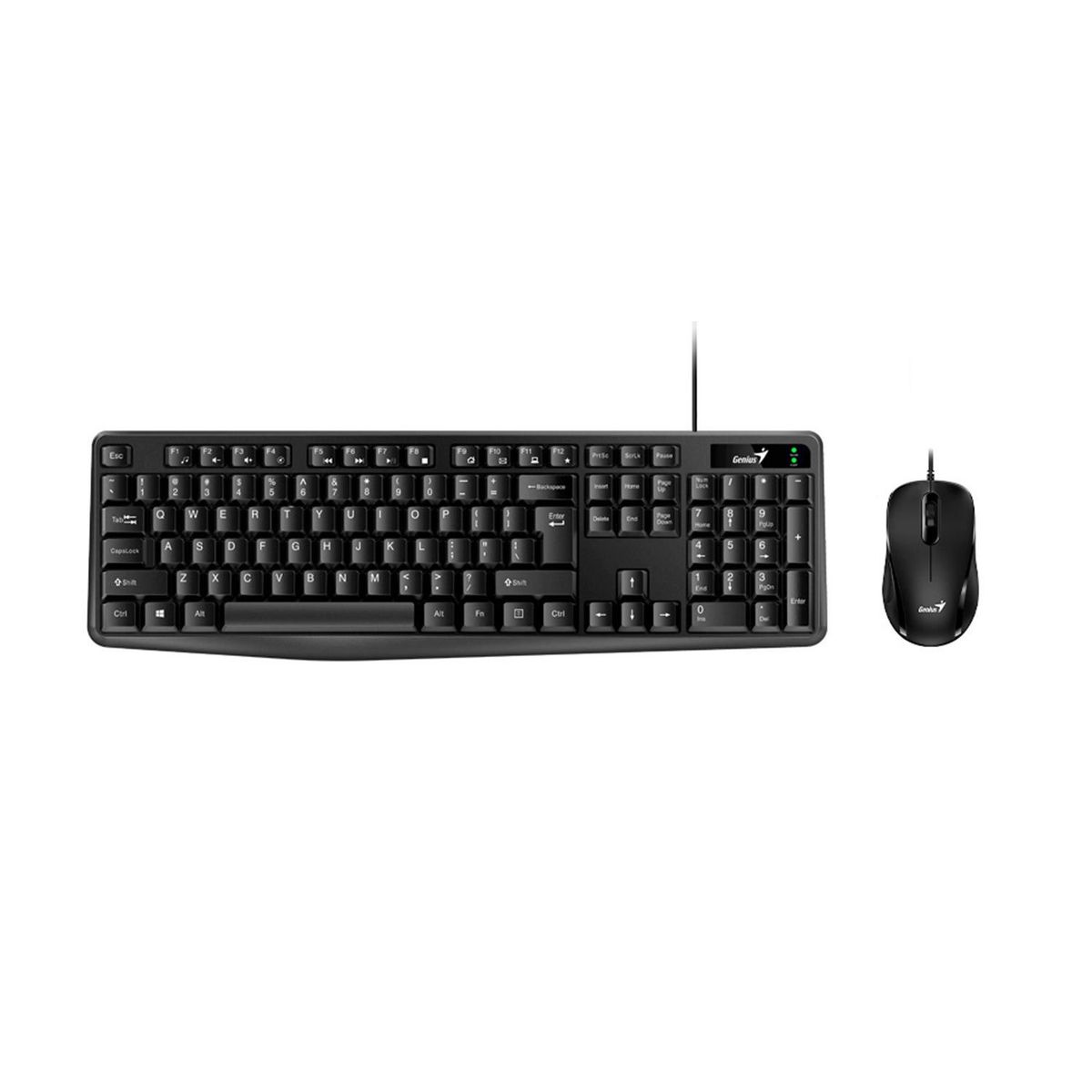 GENIUS - Teclado Genius+Mouse KM-170 Usb Multimedia Sp Black