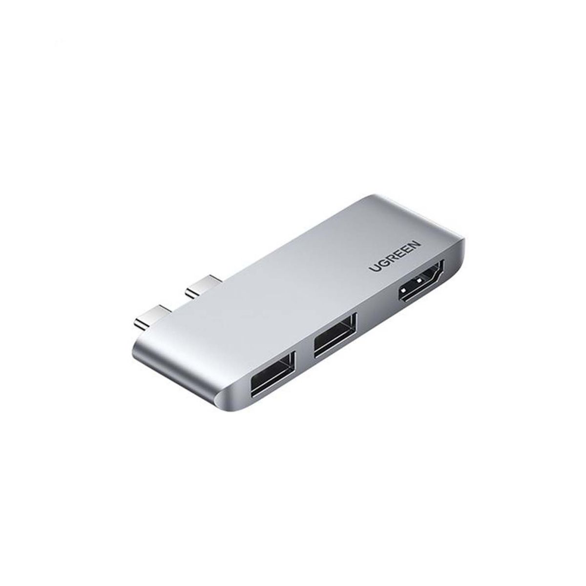UGREEN - Adaptador Ugreen Cm415Usb-C Hub Macbook Adapter 3-In-2 10914 Grey