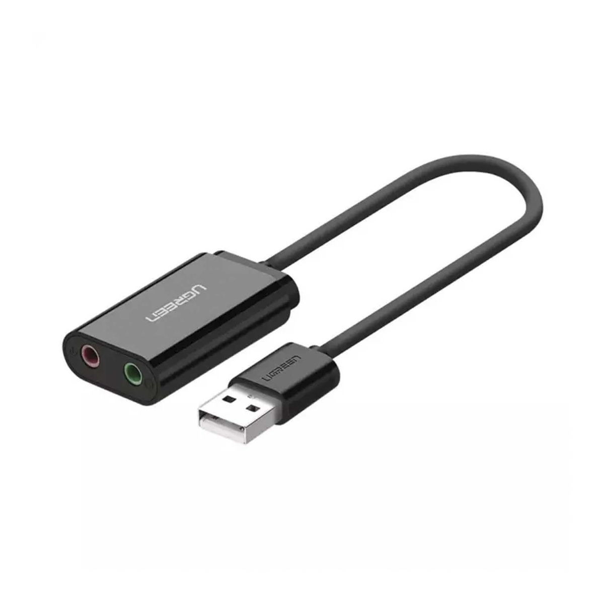 UGREEN - Adaptador Ugeen Usb 2.0 Stereo Sound Adapter 30724 Black