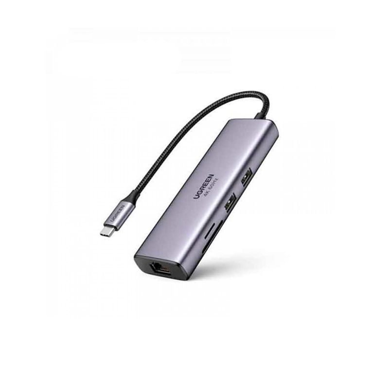 UGREEN - Adaptador Ugreen 7 En 1 Usb-C Usb 3.0 Hdmi 4K Cm512 Grey