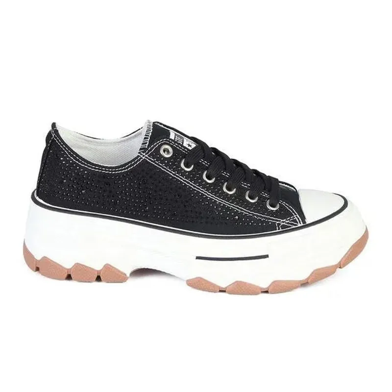 STHEF - ZAPATILLA MUJER STHEF TRENDY NEGRO 7890