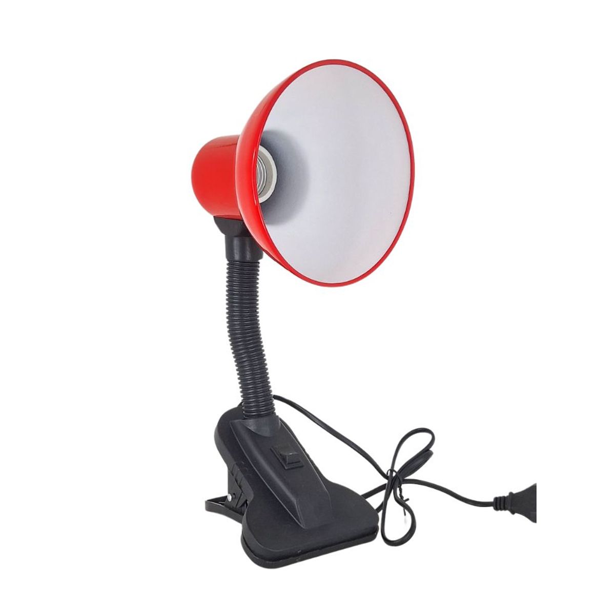 GENERICO - Lampara de Escritorio con Clip -ROJO