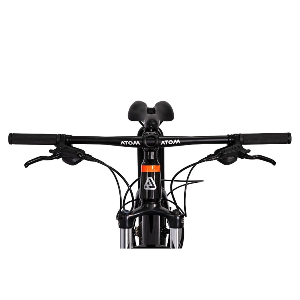 ATOM - BICICLETA ATOM BURNER ARO 29 TALLA 18 NEGRO +  CASCO NARANJA