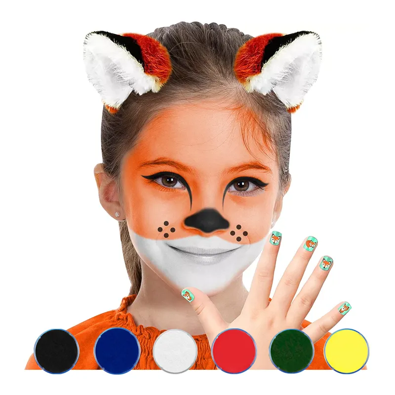 GENERICO - Set de pintura en crema para caritas pintadas