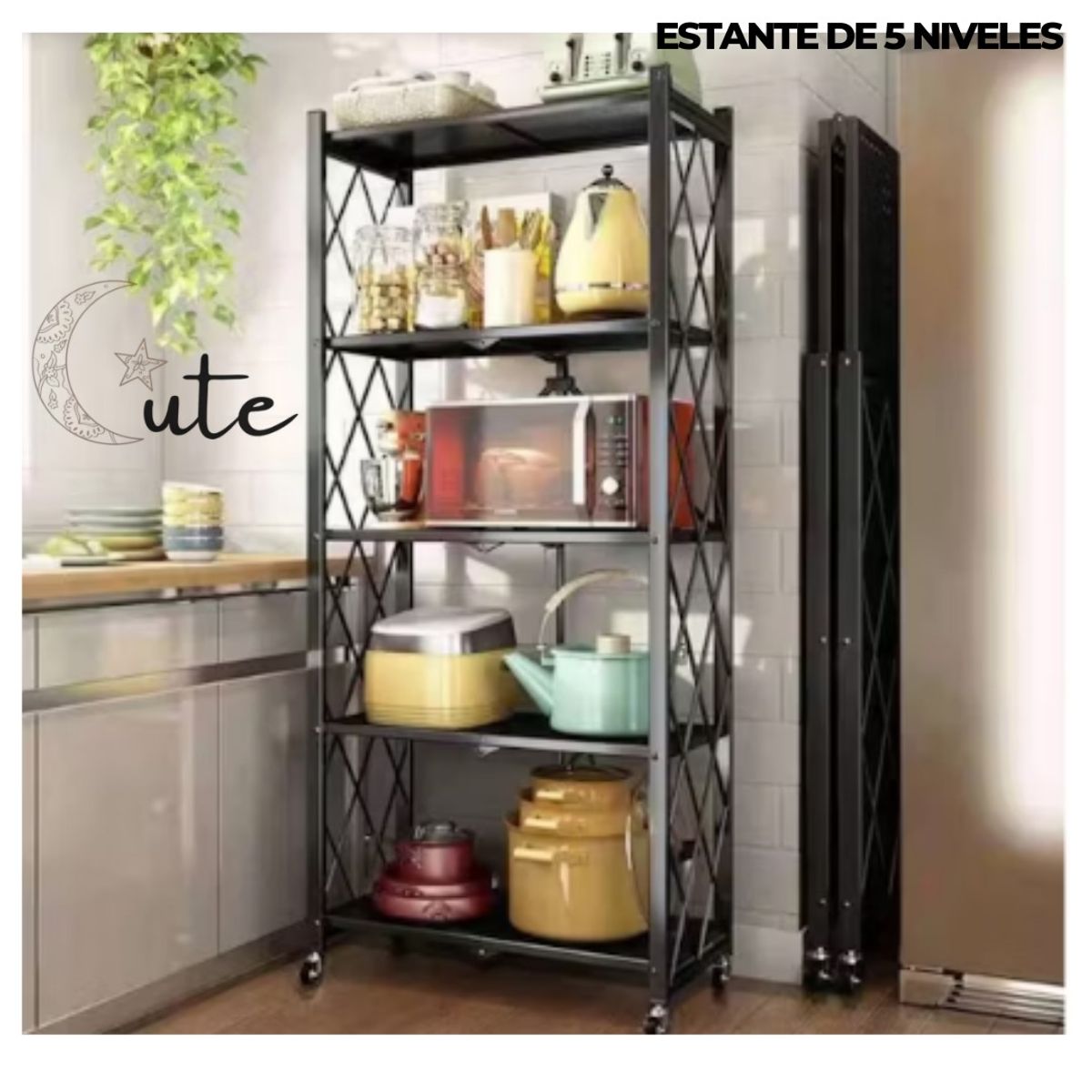 GENERICO - ESTANTE MULTIUSO DE 5 NIVELES