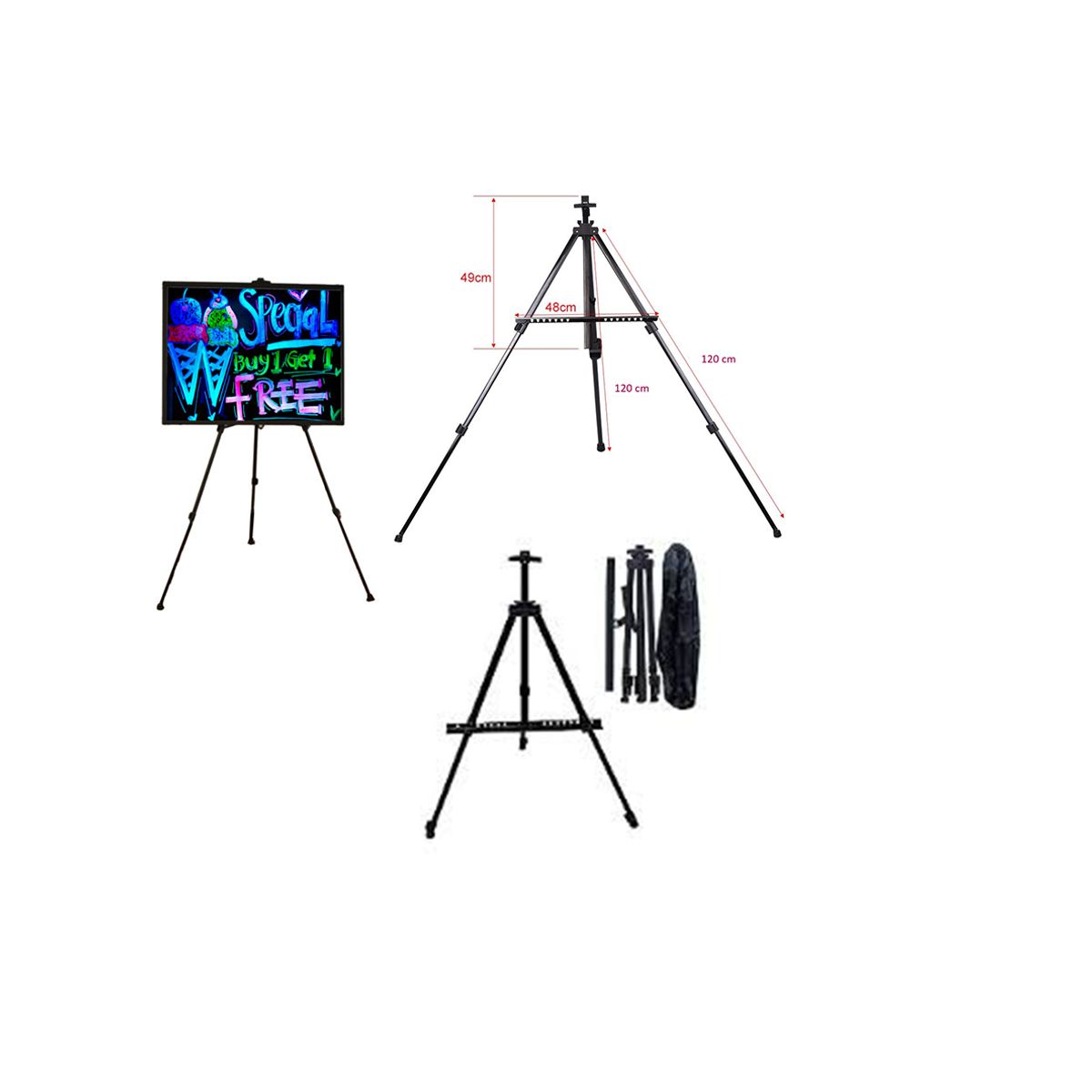 GENERICO - Trípode O Caballete De Aluminio