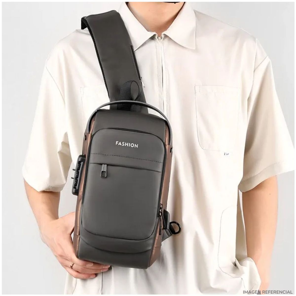 GENERICO - Mochila Morral Riñonera Juvenil Elegante Antirrobo