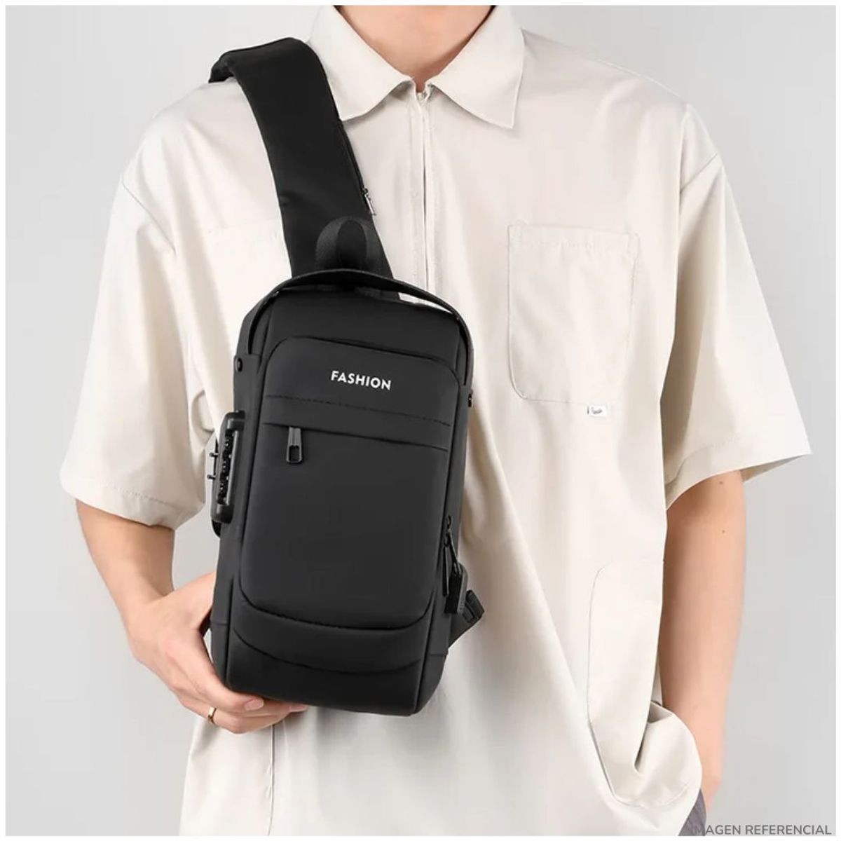 INSPIRA MARKET - Mochila Morral Riñonera Juvenil Elegante Antirrobo