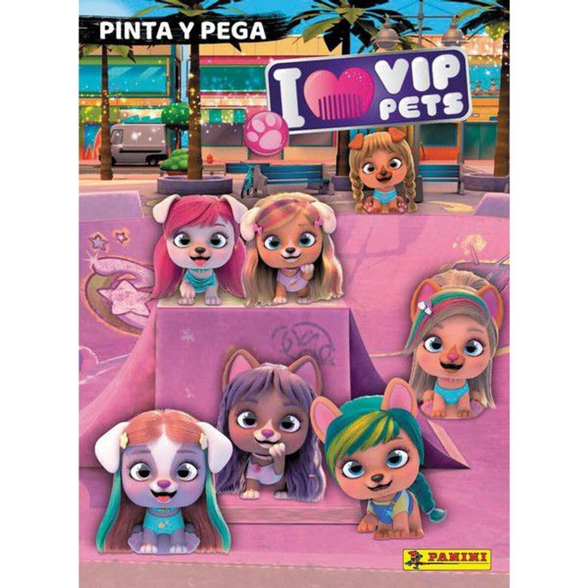 GENERICO - I LOVE VIP PETS PINTA Y PEGA LIBRO DE PEGATINAS